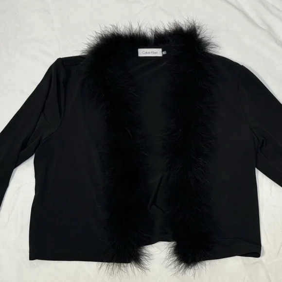 Calvin Klein Women’s Faux Fur Jacket Size S - Picture 1 of 5